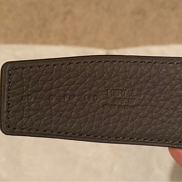 HERMES Constance belt buckle & Reversible leather strap 38 mm - Picture 6 of 8